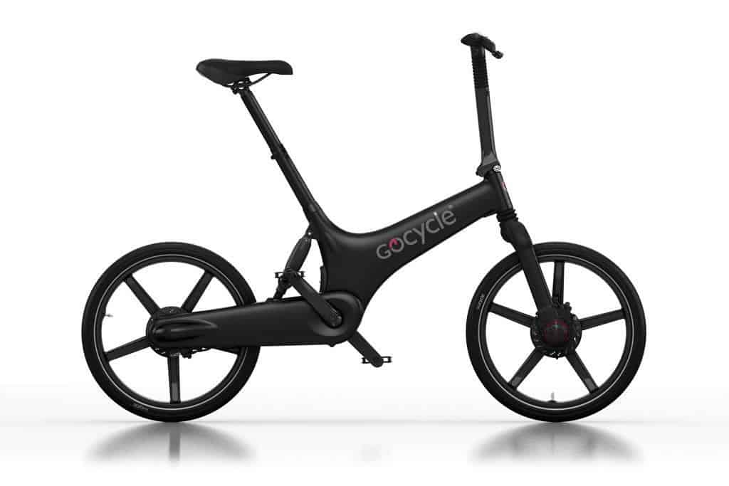 Gocycle G3 E-Bike in schwarz matt seitlich